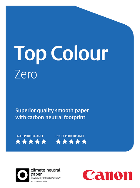 Laserpapier Canon Top Colour Zero SRA3 160gr wit 250 vel