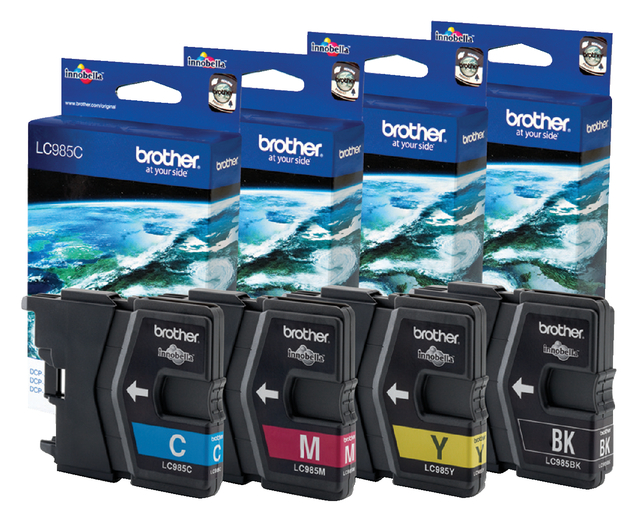 Inktcartridge Brother LC-985C blauw