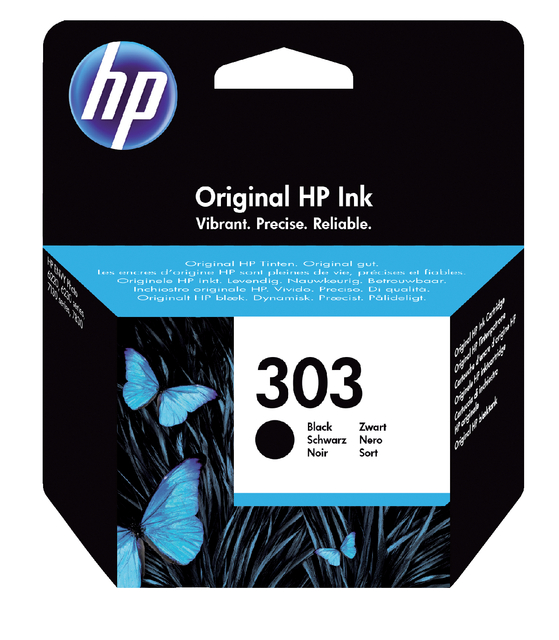 Inktcartridge HP T6N02AE 303 zwart