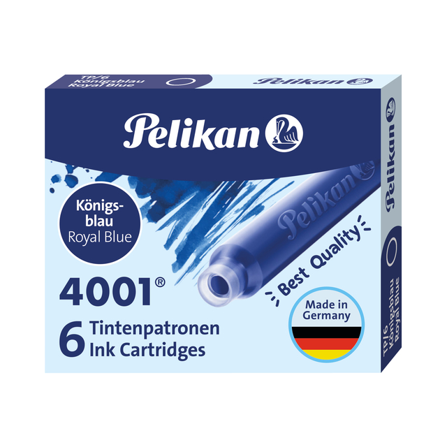 Inktpatroon Pelikan 4001 koningsblauw