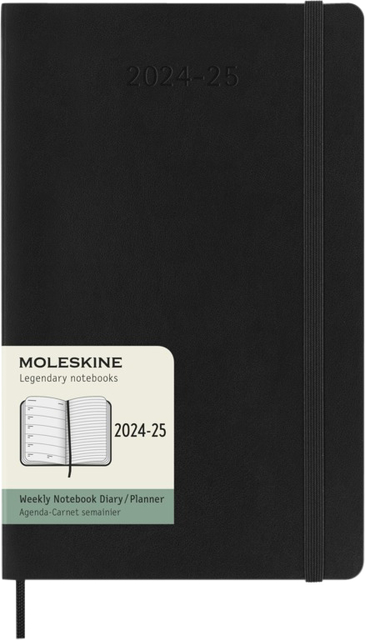 Agenda 2024/2025 Moleskine 18M Planner Weekly 7dagen/1pagina large sc black