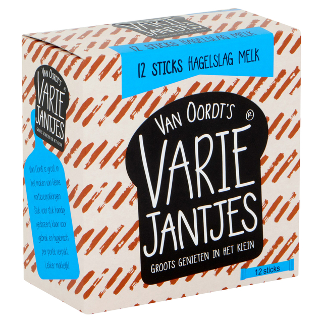 Hagelslag van Oordt VarieJantjes melk 12x10gr