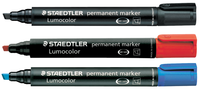 Viltstift Staedtler Lumocolor 350 permanent schuin zwart