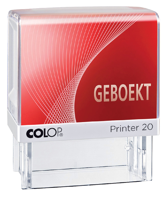 Woordstempel Colop Printer 20 geboekt rood