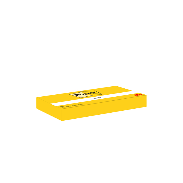 Memoblok Post-it 653 38x51mm geel 3 stuks