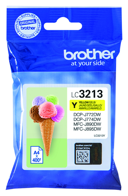 Inktcartridge Brother LC-3213Y geel