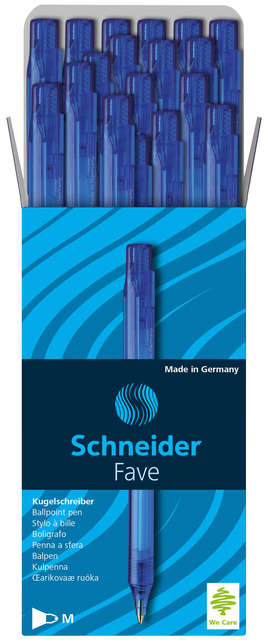 Balpen Schneider Fave medium blauw