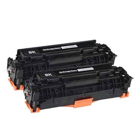 Huismerk Toners - 2x HP 304A (CC530A) compatibel, zwart