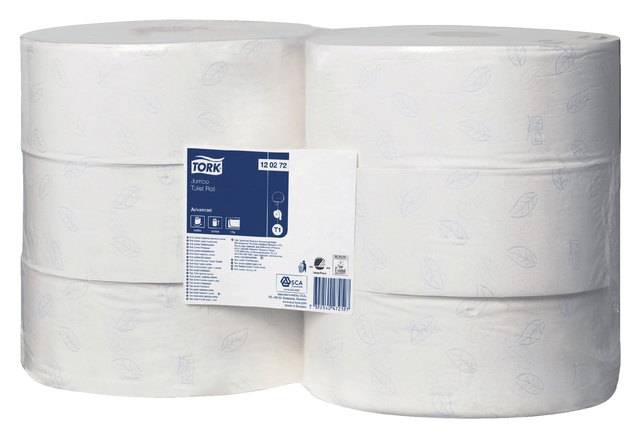 Toiletpapier Tork T1 Advanced jumbo 2-laags 360m wit 120272