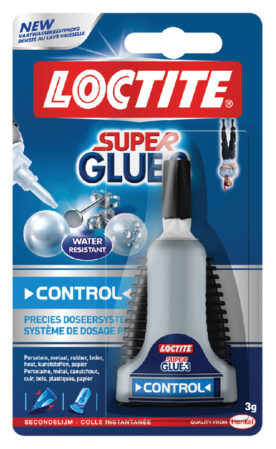 Secondelijm Loctite Control tube 3 gram op blister