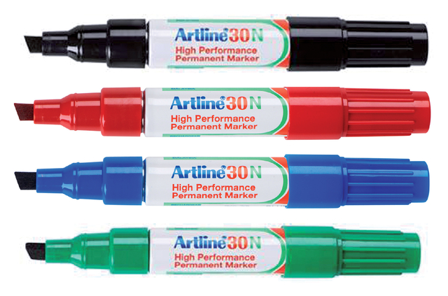 Viltstift Artline 30 schuin 2-5mm blauw