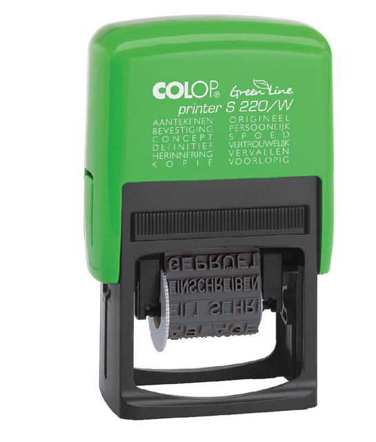 Woordstempel Colop 220W green line