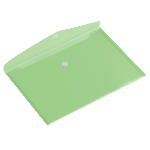 Enveloptas Europel A4 335x240mm dwars PP transparant groen