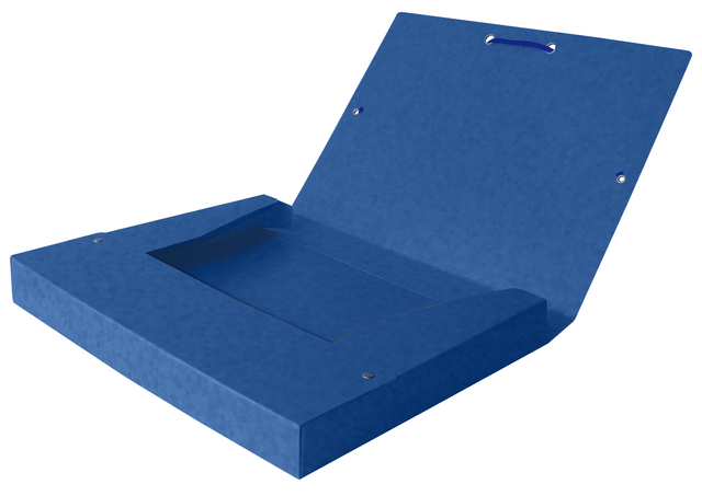 Elastobox Oxford Top File+ A4 40mm blauw