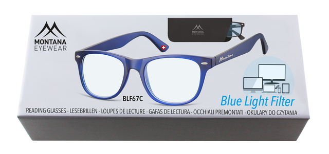 Leesbril Montana +2.00 dtp blue light filter +2.00 blauw