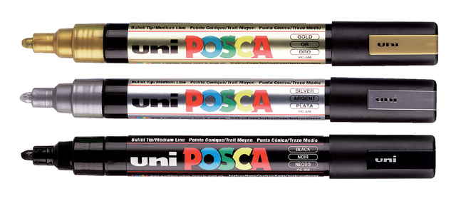 Verfstift Posca PC5M medium bruin