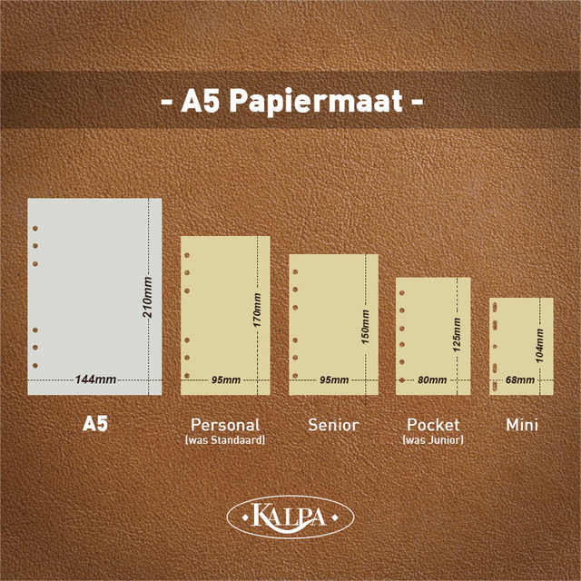 Agendavulling 2025 Kalpa Pocket bloemen 7dagen/2pagina's