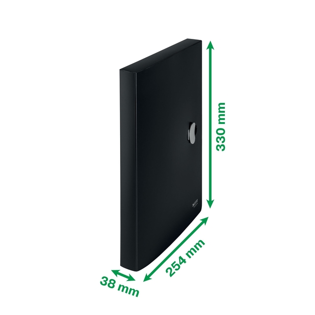 Documentenbox Leitz Recycle A4 PP zwart