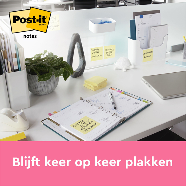 Memoblok 3M Post-it 655 76x127mm geel 16 + 4 gratis