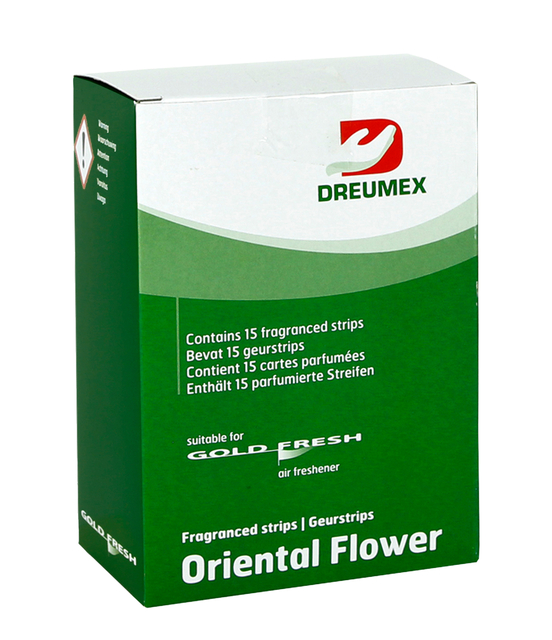 Luchtverfrisser Dreumex Gold Fresh Oriental Flower 15 strips