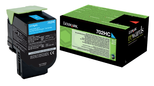 Tonercartridge Lexmark 70C2HC0 prebate blauw