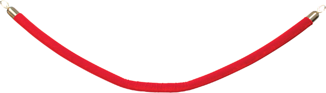 Afzetkoord Securit 150cm rood met goudkleurige knop