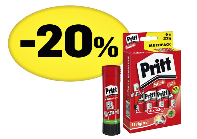 Lijmstift Pritt Stick Original 22gr promopack