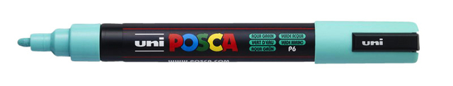 Verfstift Posca PC5M medium aquagroen