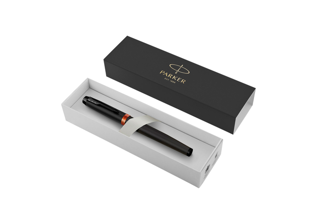 Rollerpen Parker IM black orange vibrant ring fijn