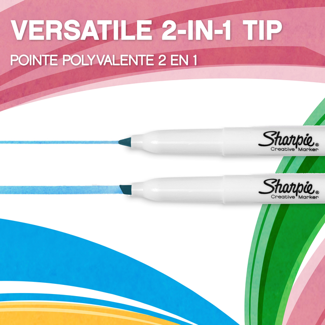 Markeerstift Sharpie S-note assorti blister à 12 stuks