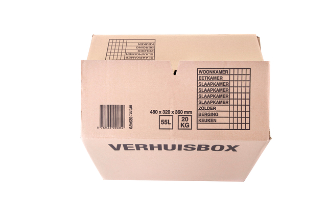 Verhuisdoos IEZZY 480x320x360mm bruin 25 stuks 3mm