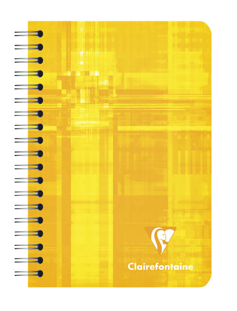 Notitieboek Clairefontaine A7+ 95x140 ruit 5x5 100blz 90gr assorti