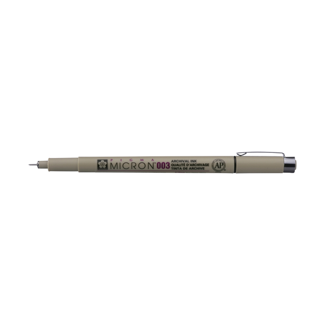 Fineliner Sakura Pigma Micron 003 0.15mm zwart