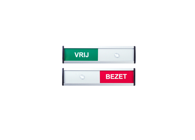 Infobord vrij/bezet 125x30mm