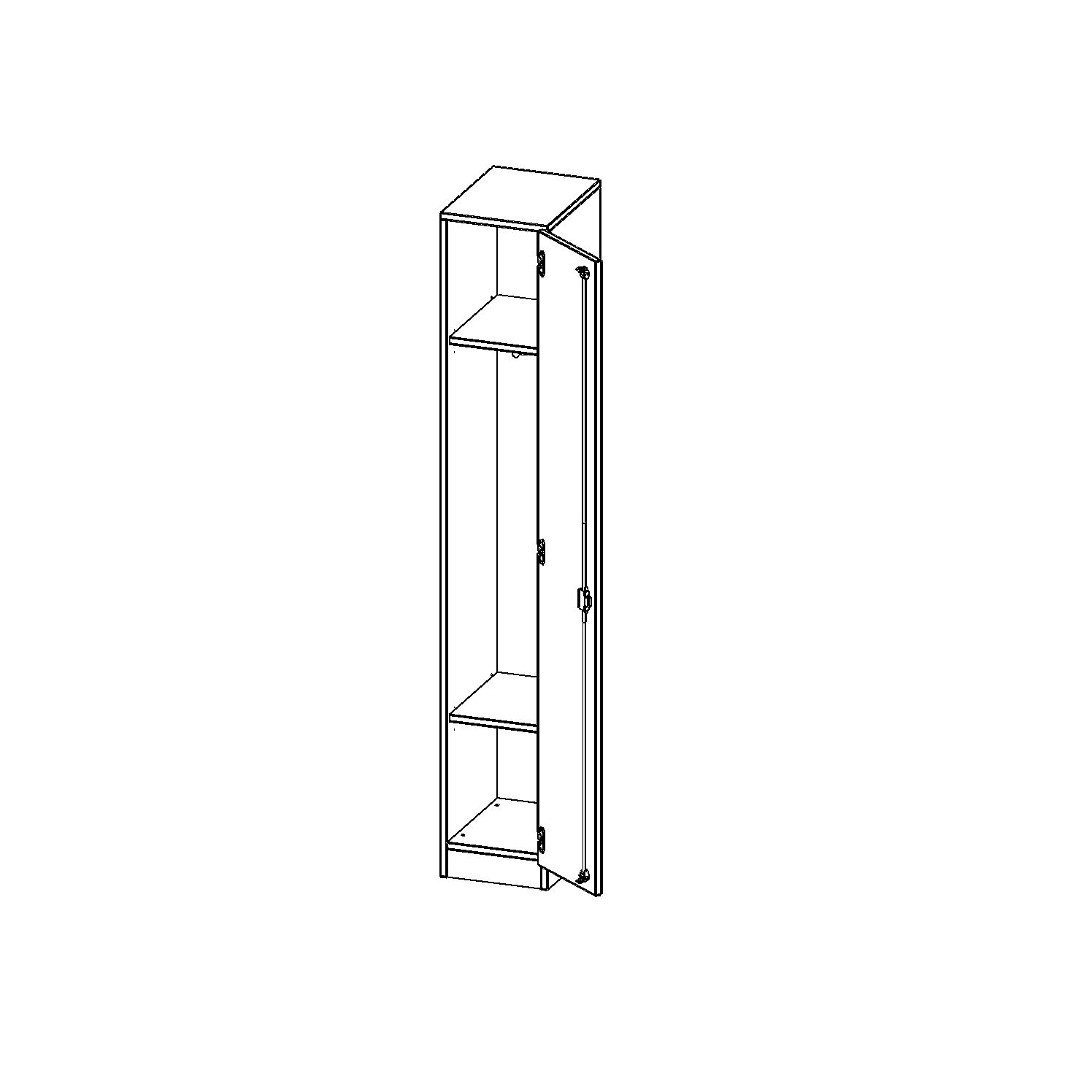 Lockerkast, 5 maphoogtes - Serie evo180