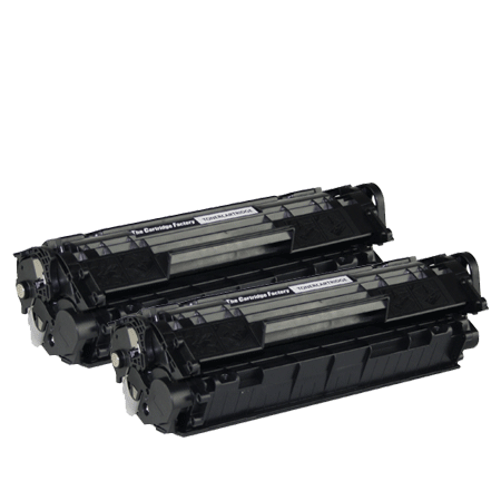 Huismerk Toners - 2x HP 12A (Q2612A) compatibel, zwart