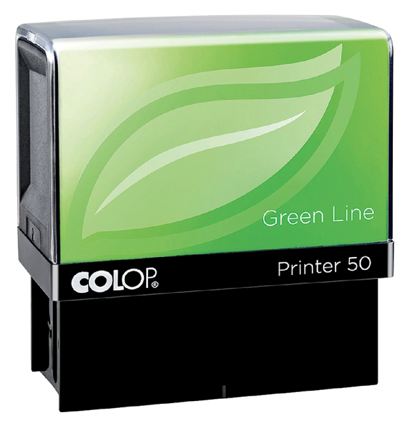 Tekststempel Colop 40 green line personaliseerbaar 6regels 59x23mm