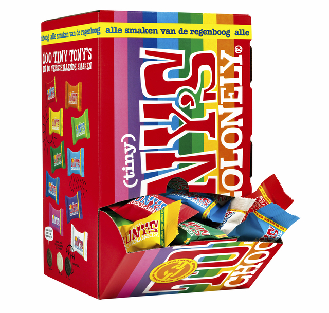 Chocolade Tony's Chocolonely tiny mix doos 100 st