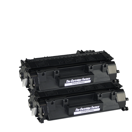 Huismerk Toners - 2x HP 05A (CE505A) compatibel, zwart