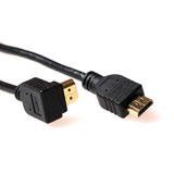 ACT 0,5 meter HDMI High Speed kabel v2.0 HDMI-A male haaks - HDMI-A male recht