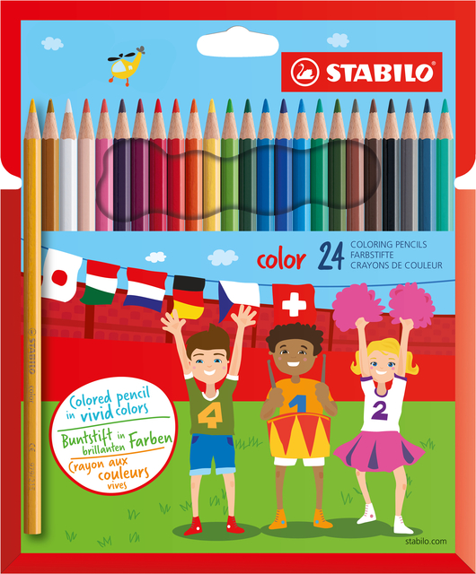 Kleurpotloden STABILO 979 color assorti kartonnen etui à 24 stuks