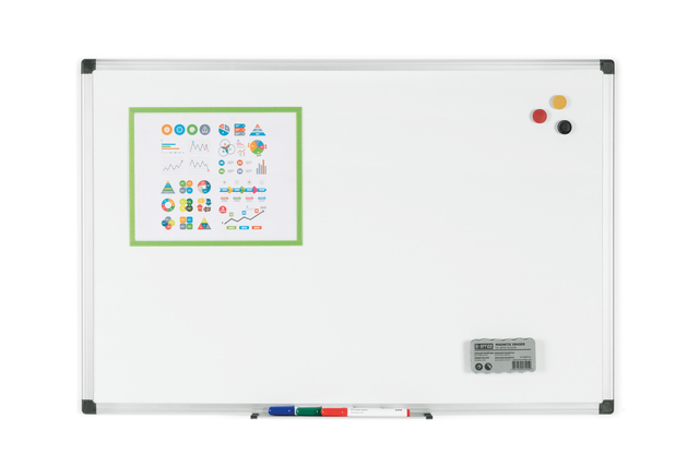 Whiteboard Quantore 45x60cm emaille magnetisch