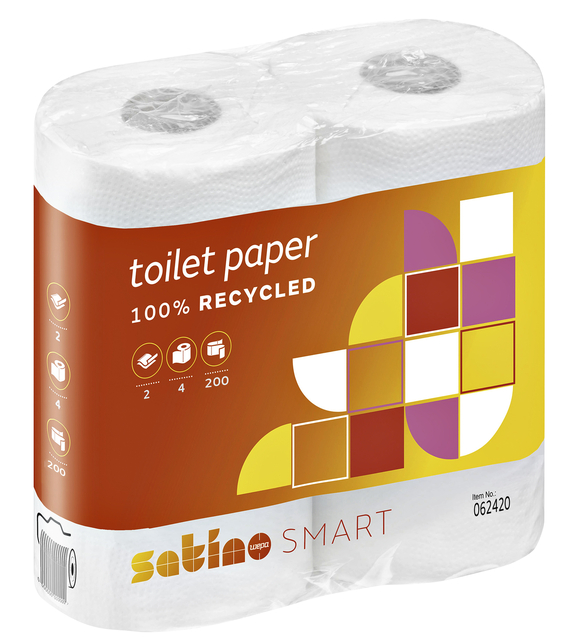 Toiletpapier Satino MT1 Smart 2-laags 200 vel wit 062420