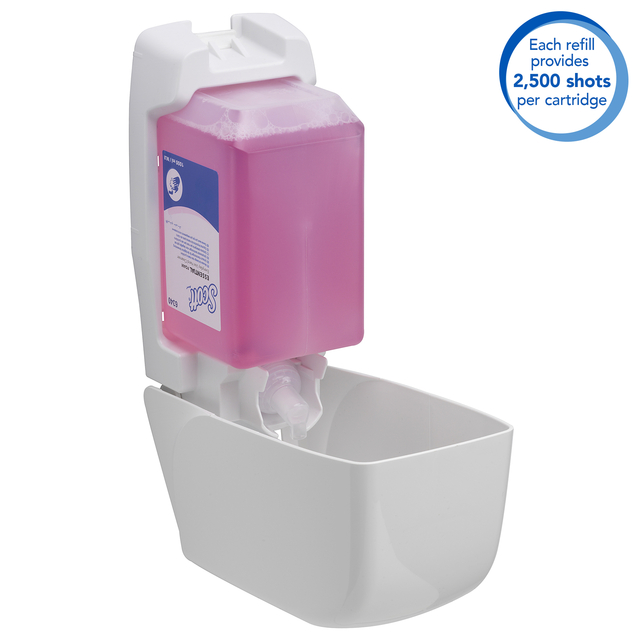 Handzeep Scott Essential foam roze 1000ml 6340