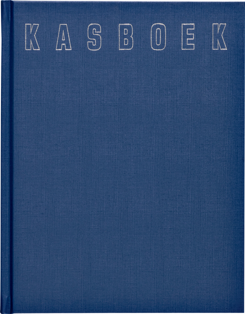 Kasboek 165x210mm 192blz 1 kolom blauw