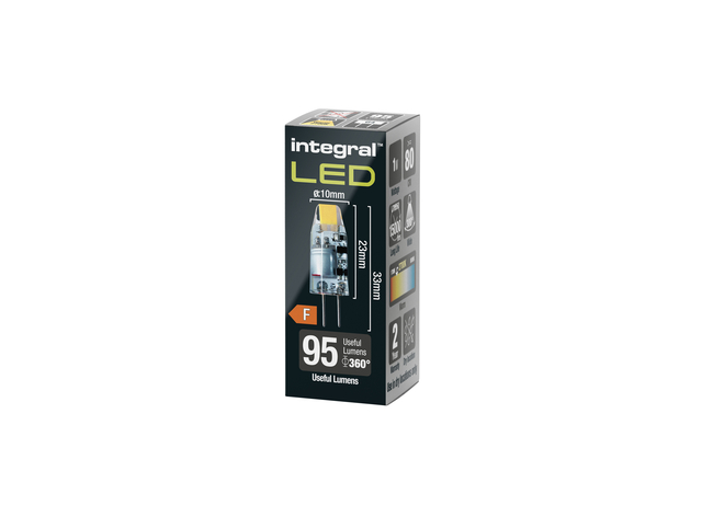 Ledlamp Integral GU4 2700K warm wit 1.1W 95lumen