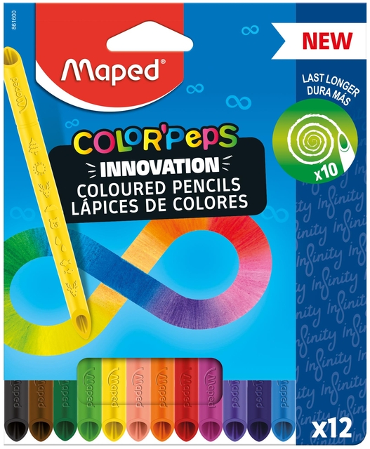 Kleurpotlood Maped Color'Peps Infinity doos à 12 kleuren