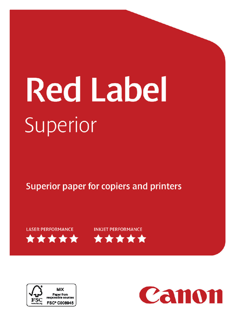 Kopieerpapier Canon Red Label Superior A3 80gr wit 500 vel