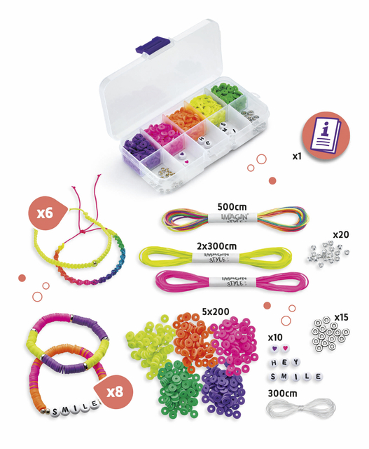 Armbandjesset Maped Creativ Imagin'Style neon 14-delig assorti