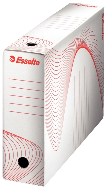 Archiefdoos Esselte Boxycolor 80mm 250x352mm wit (25)